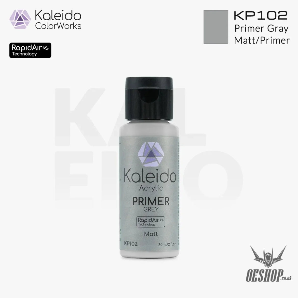 Gaahleri Kaleido ColorWorks - Primers KP102 Primer Gray 60ml Painting Consumables