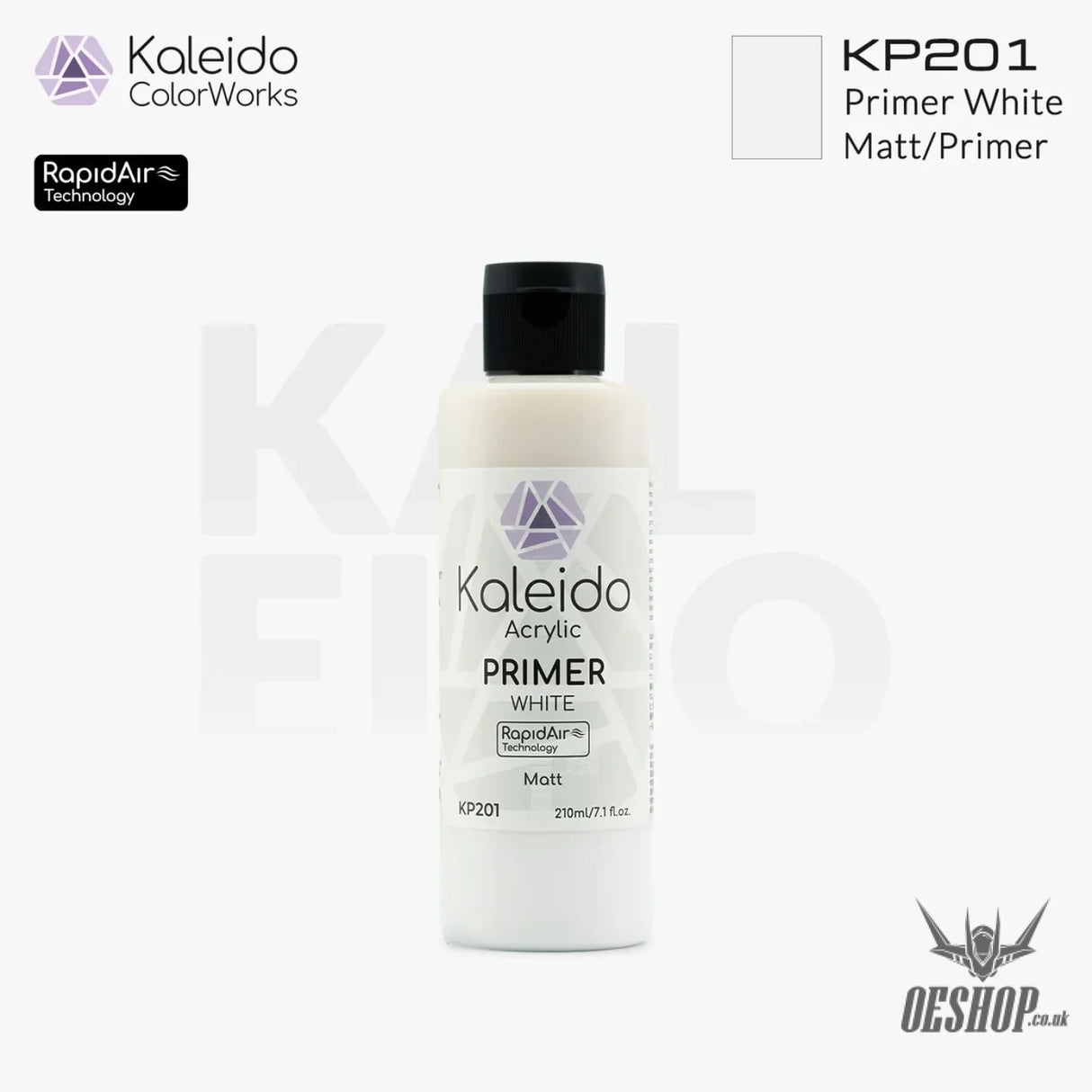 Gaahleri Kaleido ColorWorks - Primers KP201 Primer White 210ml Painting Consumables