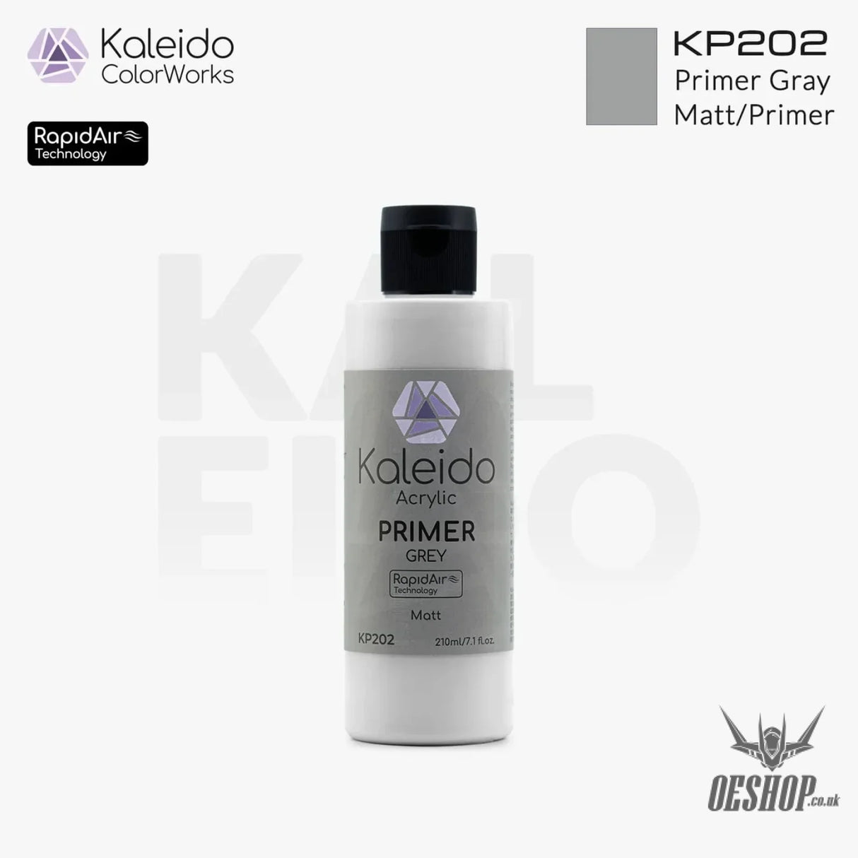 Gaahleri Kaleido ColorWorks - Primers KP202 Primer Gray 210ml Painting Consumables
