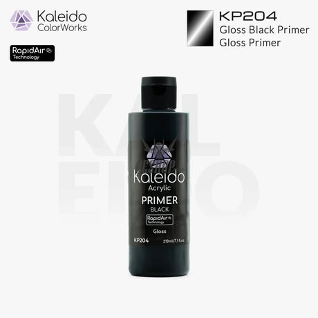 Gaahleri Kaleido ColorWorks - Primers KP204 Gloss Black Primer 210ml Painting Consumables