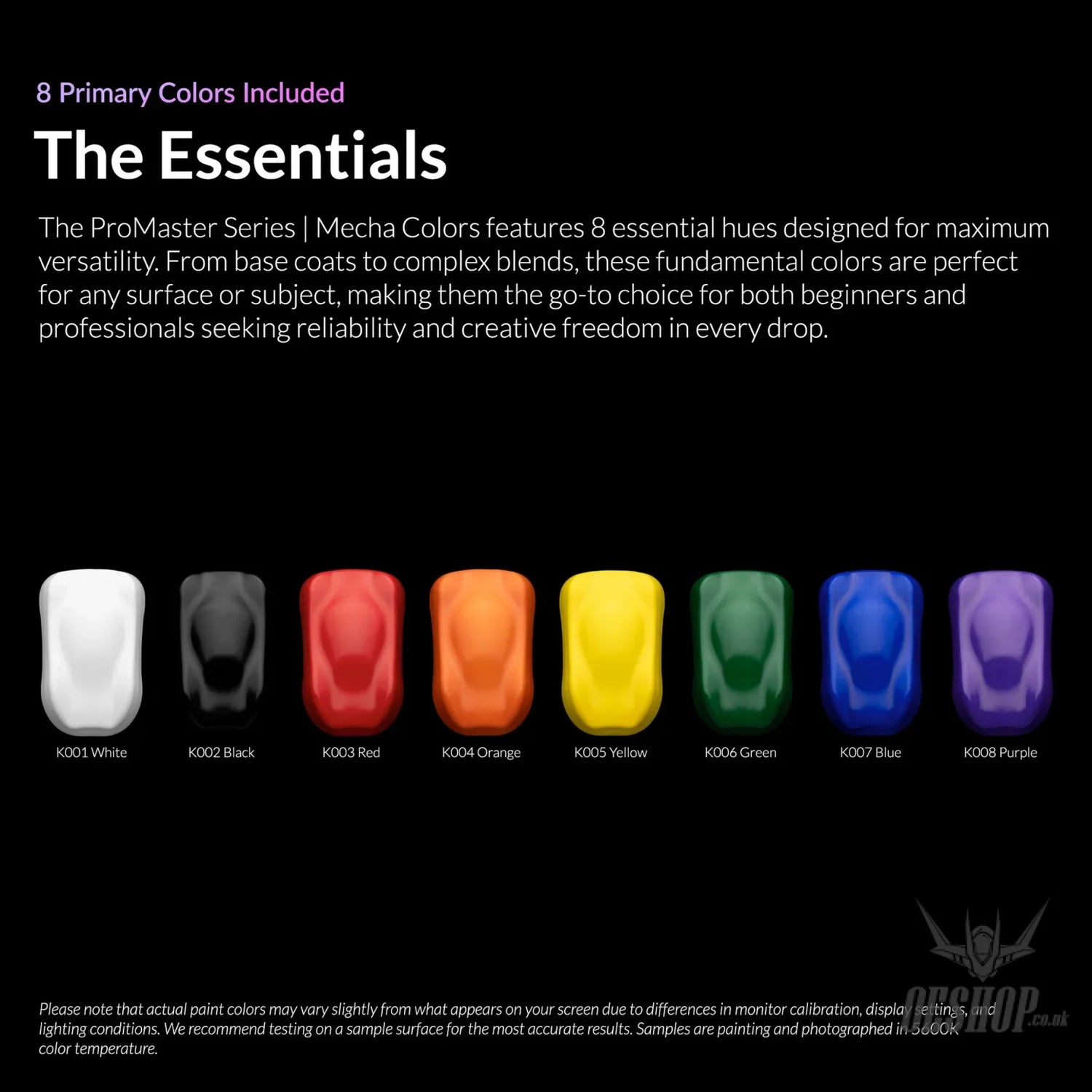 Gaahleri Kaleido ColorWorks ProMaster Series Mecha Colors Set - Painting Consumables