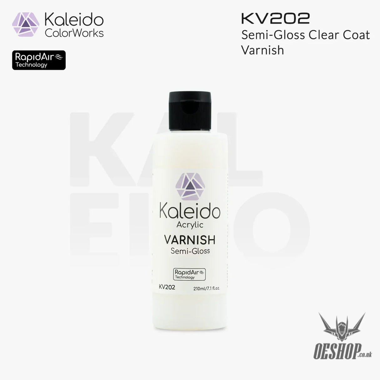 Gaahleri Kaleido ColorWorks - Varnishes KV202 Varnish Semi-Gloss Coat 210ml Painting Consumables
