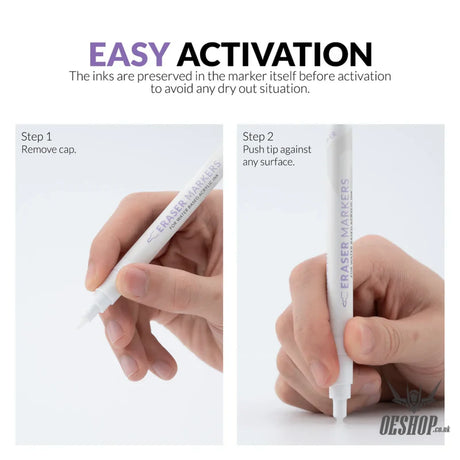 Gaahleri Metallic Series Markers x2 Eraser Markers