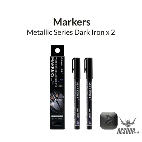 Gaahleri Metallic Series Markers x2 Dark Iron Markers