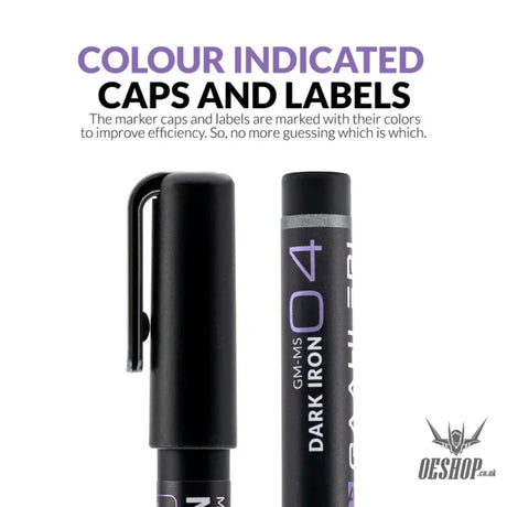 Gaahleri Metallic Series Markers x2 Dark Iron Markers
