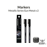 Gaahleri Metallic Series Markers x2 Gun Metal Markers