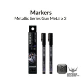 Gaahleri Metallic Series Markers x2 Gun Metal Markers