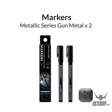 Gaahleri Metallic Series Markers x2 Gun Metal Markers