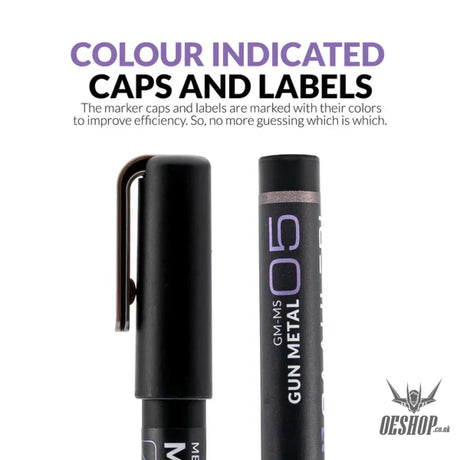 Gaahleri Metallic Series Markers x2 Gun Metal Markers