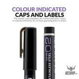 Gaahleri Metallic Series Markers x2 Stainless Steel Markers