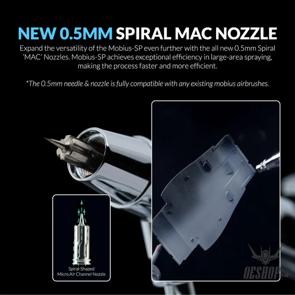 Gaahleri Premium Series GHPM-Mobius SP 0.3 & 0.5mm Airbrushes