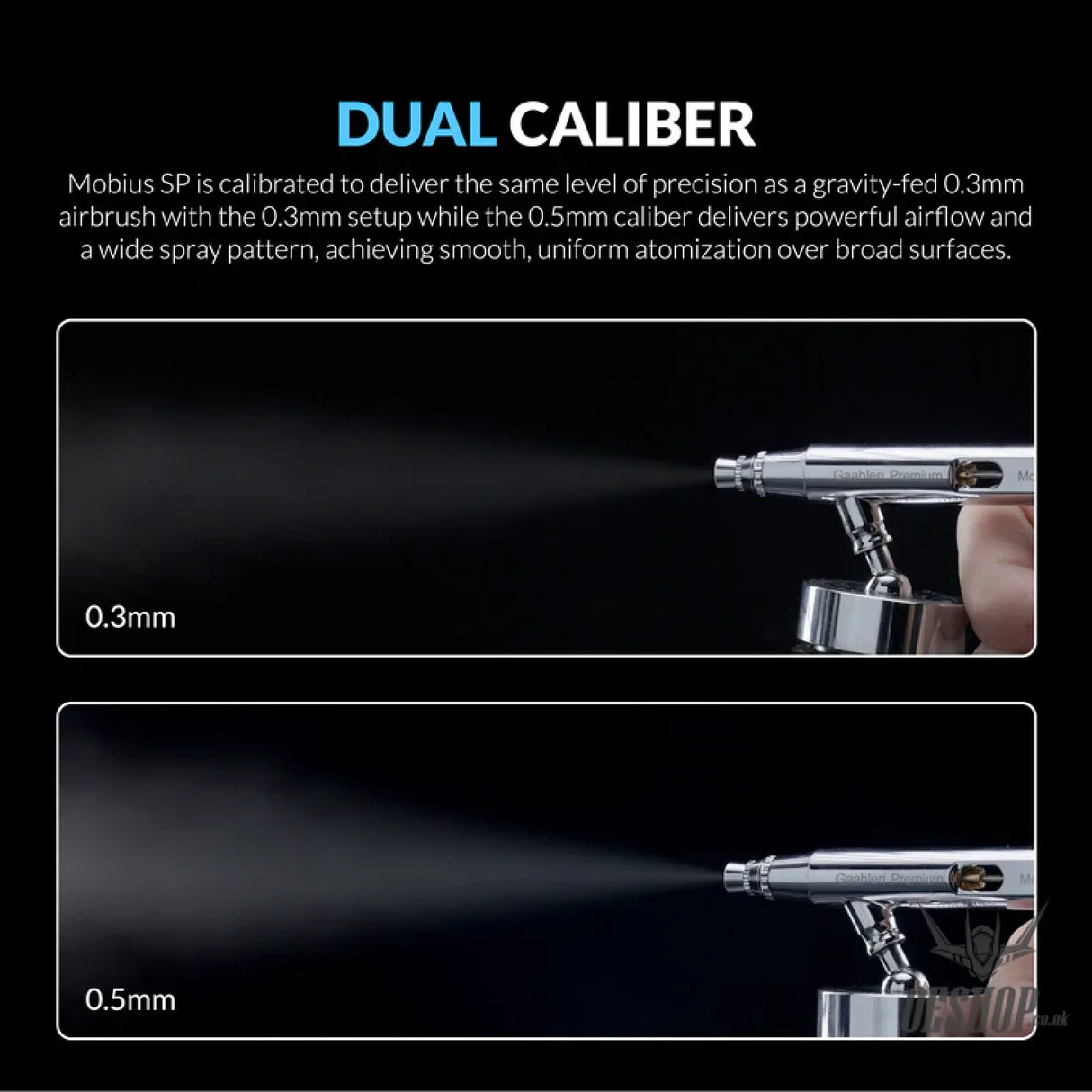 Gaahleri Premium Series GHPM-Mobius SP 0.3 & 0.5mm Airbrushes