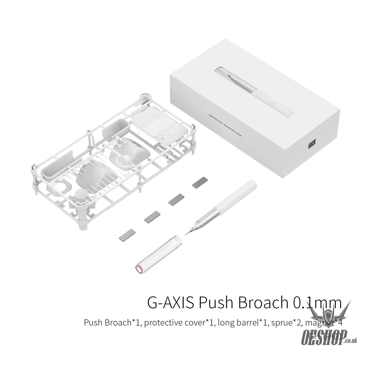 GEEHobby GH-EH G-AXIS Push Broach / GH-GS G-NANO Edge Scraper - GH-EH01 - Craft Knives