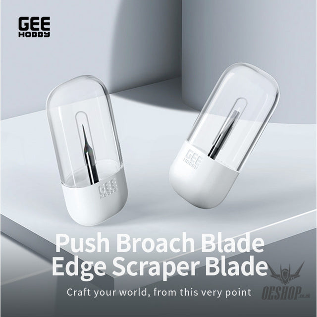 GEEHobby GH-PB Push Broach Blade /GH-SH Edge Scraper Blade - Craft Knives