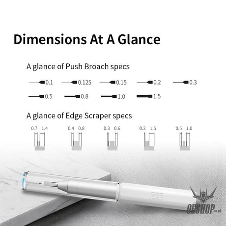 GEEHobby GH-PB Push Broach Blade /GH-SH Edge Scraper Blade - Craft Knives