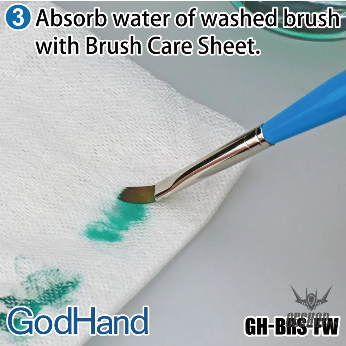 GodHand Brush Care Sheet (Pack of 50) GH-BRS-FW Paint Tools