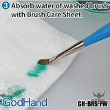 GodHand Brush Care Sheet (Pack of 50) GH-BRS-FW Paint Tools