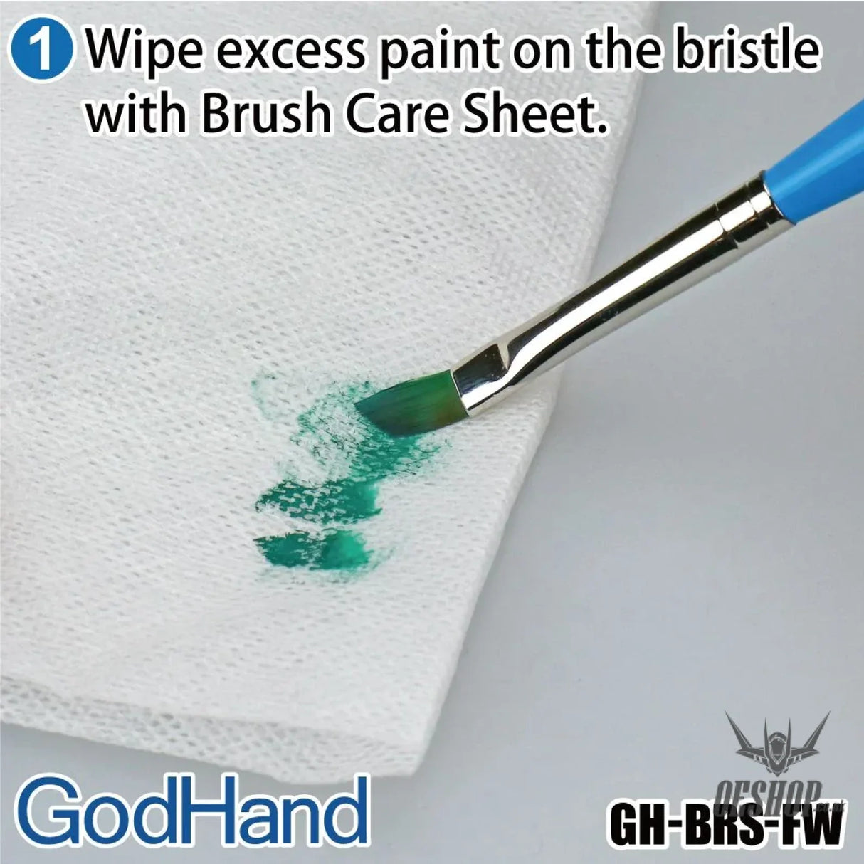 GodHand Brush Care Sheet (Pack of 50) GH-BRS-FW Paint Tools