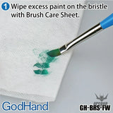 GodHand Brush Care Sheet (Pack of 50) GH-BRS-FW Paint Tools