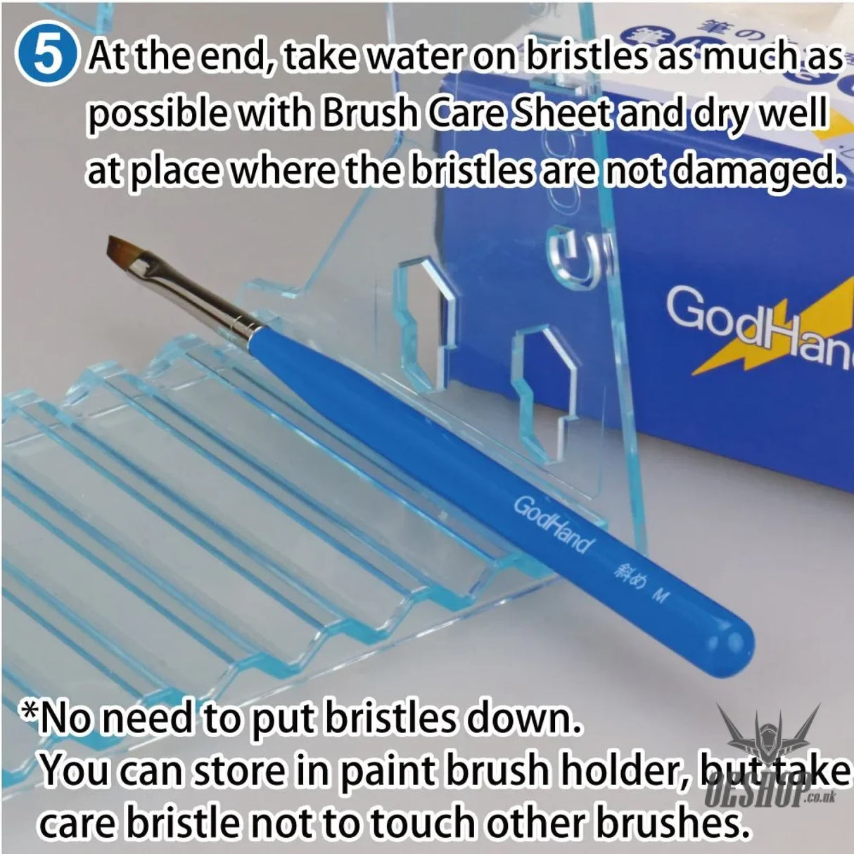 GodHand Brush Care Sheet (Pack of 50) GH-BRS-FW Paint Tools