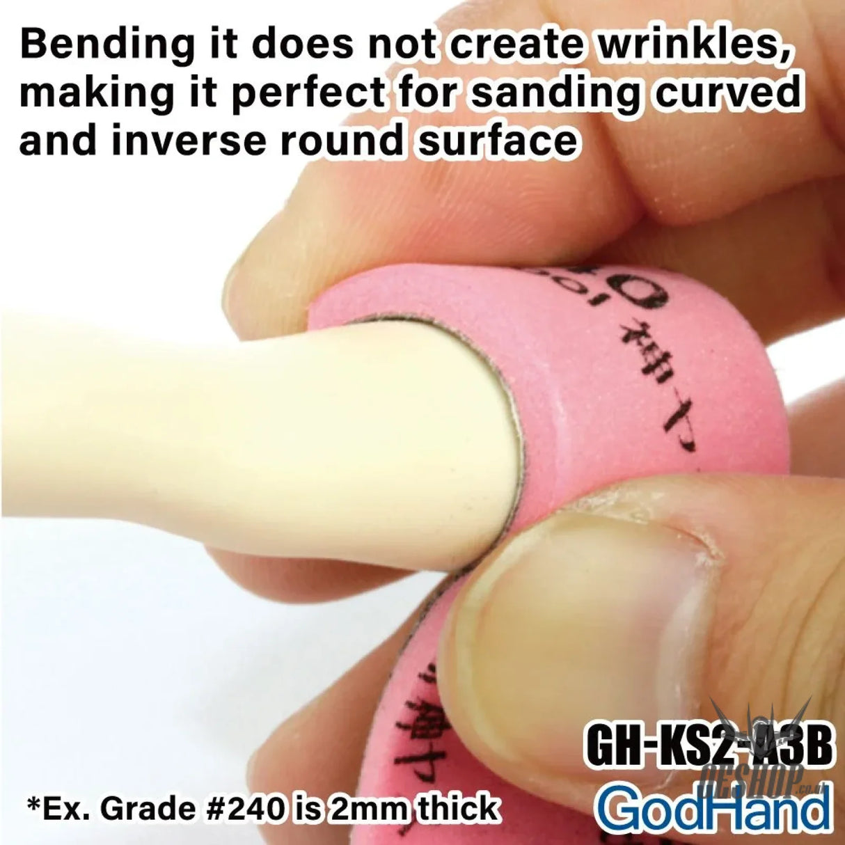 GodHand MIGAKI-Kamiyasu Sanding Stick -2mm (Assortment of 5) GH-KS2-KB Sanding Tools