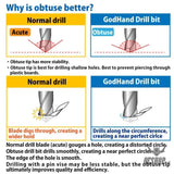 GodHand Quick Attachable Drill Bit 5pcs Set B GH-DBQ-5B Drill