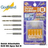 GodHand Quick Attachable Drill Bit 5pcs Set B GH-DBQ-5B Drill