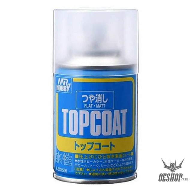GSI Creos Mr Hobby B-503 Mr Topcoat Flat Spray (86ml) Painting Consumables