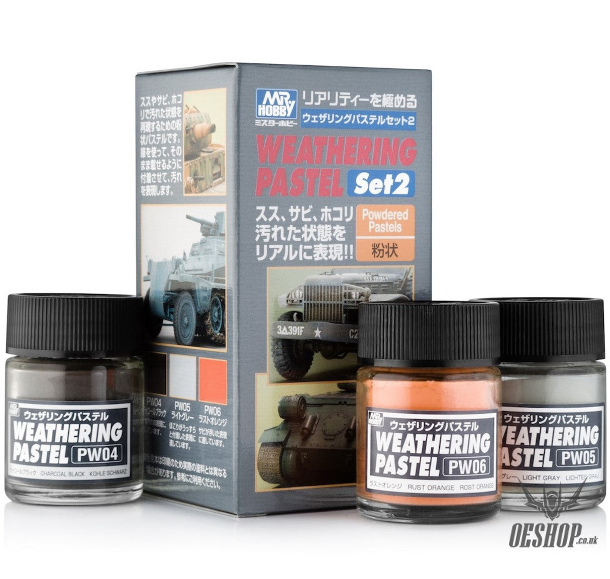 GSI Creos Mr Hobby PP-102 Weathering Pastel Set 2 Painting Consumables