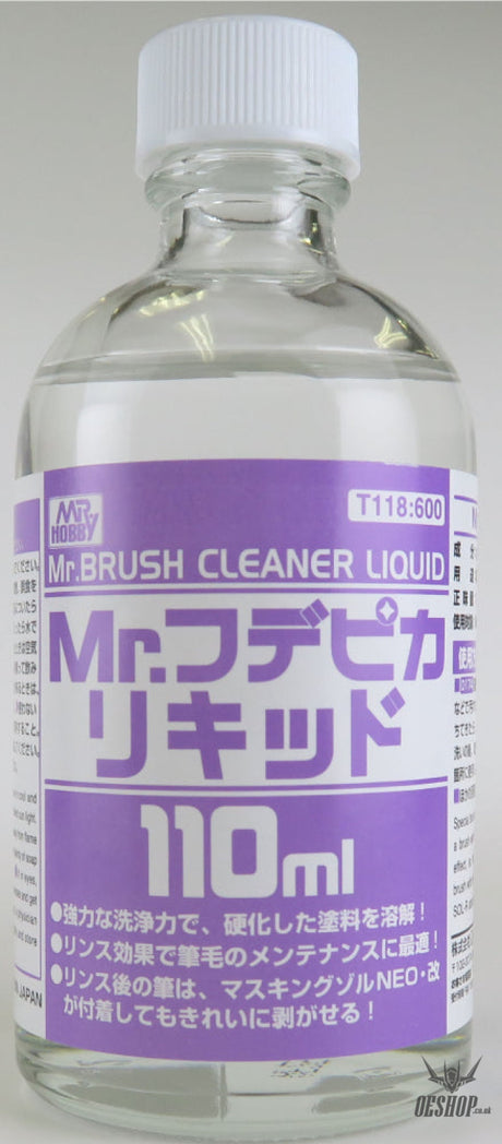 GSI Creos Mr Hobby T-118 Mr.Brush Cleaner Liquid 110ml Painting Consumables