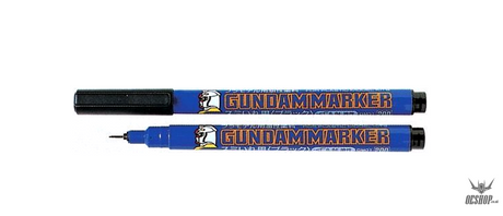 GSI Mr.Hobby GM01 Gundam Marker Black Extra Fine Tip For Panel Lining (Renewal) Markers