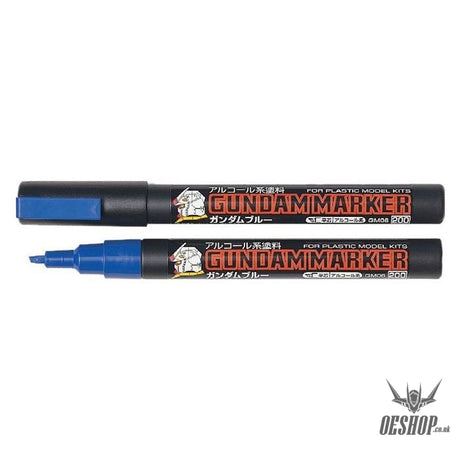 GSI Mr.Hobby GM06 200 Gundam Marker Blue Angled Flat Edge Tip GSI Creos Mr. Hobby 3.25 OEShop