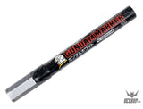 GSI Mr.Hobby GM11 200 Gundam Marker White Angled Flat Edge Tip Markers