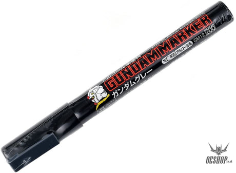 GSI Mr.Hobby GM12 200 Gundam Marker Gray Angled Flat Edge Tip GSI Creos Mr. Hobby 3.25 OEShop