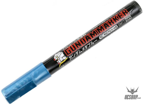 GSI Mr.Hobby GM17 200 Gundam Marker Metallic Blue Angled Flat Edge Tip GSI Creos Mr. Hobby 3.25 OEShop