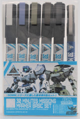 GSI Mr.Hobby TMS02 30MM 30 Minutes Missions Marker Basic Set Model Kits Accessories