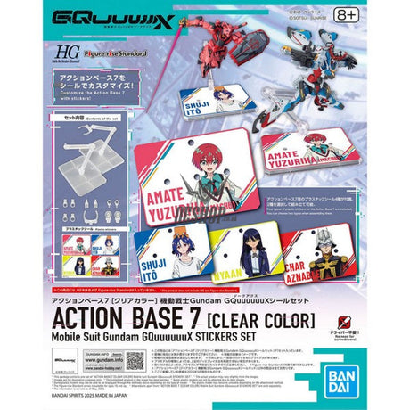 Gundam Action Base 7 Clear GQuuuuuuX Sticker Set Model Kits Accessories