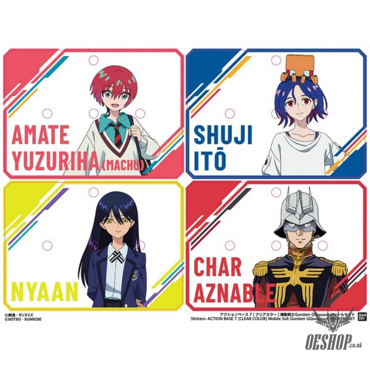 Gundam Action Base 7 Clear GQuuuuuuX Sticker Set Model Kits Accessories
