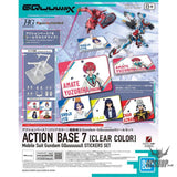 Gundam Action Base 7 Clear GQuuuuuuX Sticker Set Model Kits Accessories