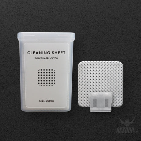 Gunprimer Cleaning Solution Cleaning Sheet 200ea with Holiding Clip CS-C-200 Paint Tools