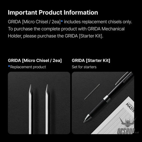 Gunprimer Grida Micro Chisel (Qty: 2 ea) G05-MC1 Scribing Tools