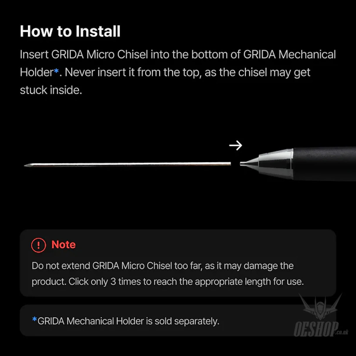 Gunprimer Grida Micro Chisel (Qty: 2 ea) G05-MC1 Scribing Tools