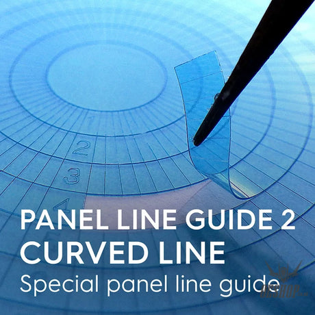 Gunprimer Panel Line Guide 2 Curved Line PLG2-C3 Scribing Tools
