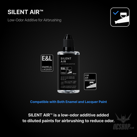 Gunprimer SILENT AIR Low-Odor Airbursh Additive 50ml STA-A55-50 - Painting Consumables