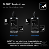 Gunprimer SILENT Low-Odor Brush Thinner 50ml Enamel ST-E37-50/Lacquer ST-L73-50 - Painting Consumables