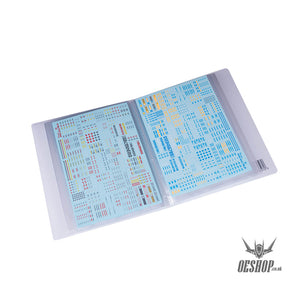 Hobbymio Decals Collection Folder A5 (Can Collect 60 Sheets)
