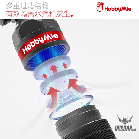 Hobbymio Drain & Dust Catcher Lightweight Airbrush Water Filter With Air Volume Adjustment