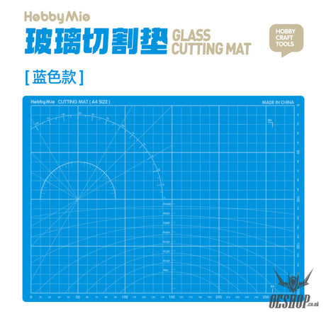 Hobbymio Glass Cutting Mat Blue