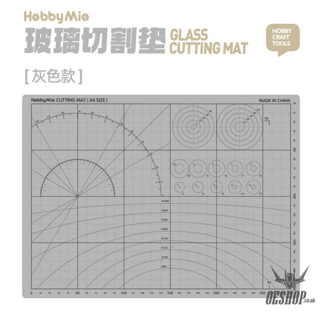 Hobbymio Glass Cutting Mat Gray