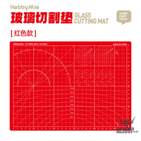 Hobbymio Glass Cutting Mat Red